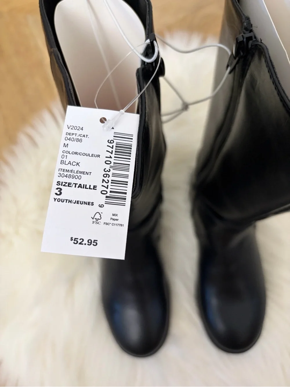 The Children’s Place Black Riding Boots